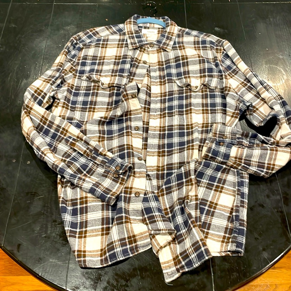 Sonoma - Large Plaid Flannel Button Down